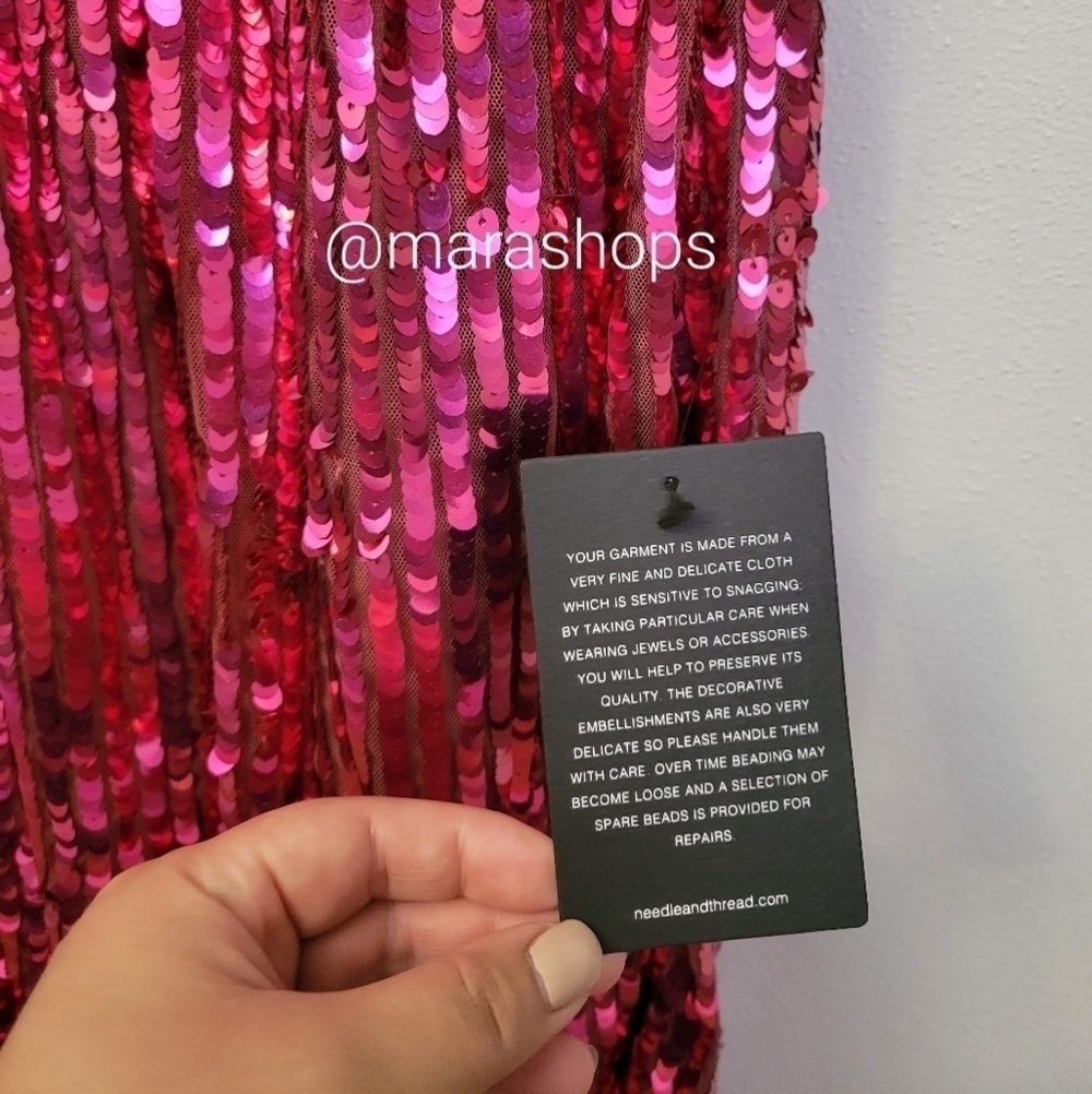 Needle & Thread Scarlett Sequined gown - Picture 5 of 11